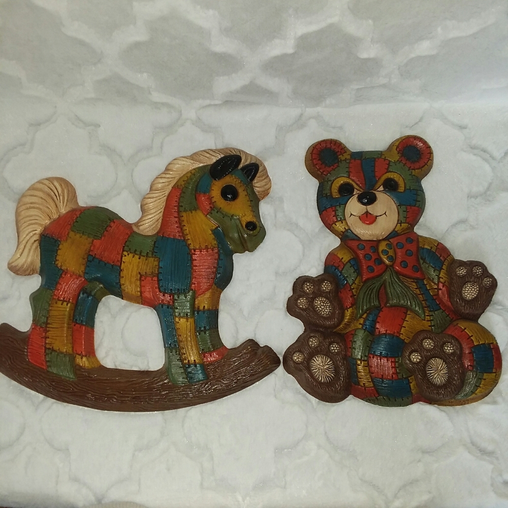 70's Foam craft Wall hangings